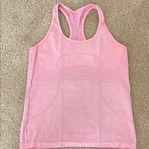 Lululemon Athletica Pink Fitted Sleeveless Tank Top
